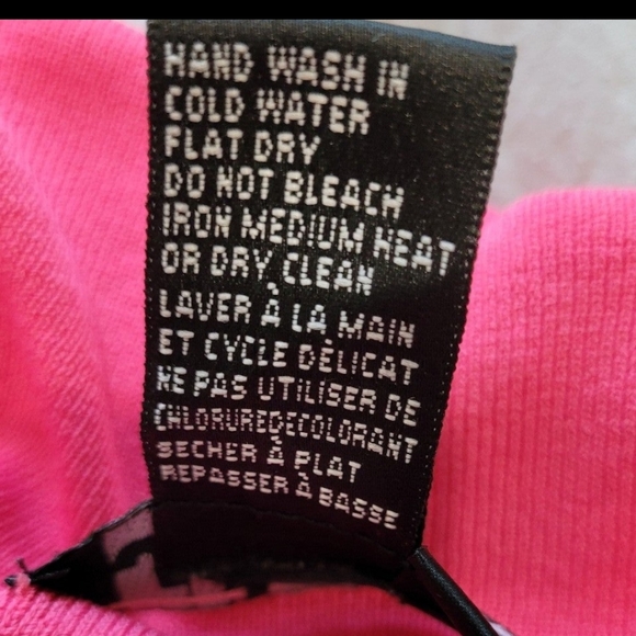 Bright Pink Sleeveless top knit top with Audrey Neckline. Womens size Lg. - Picture 4 of 6